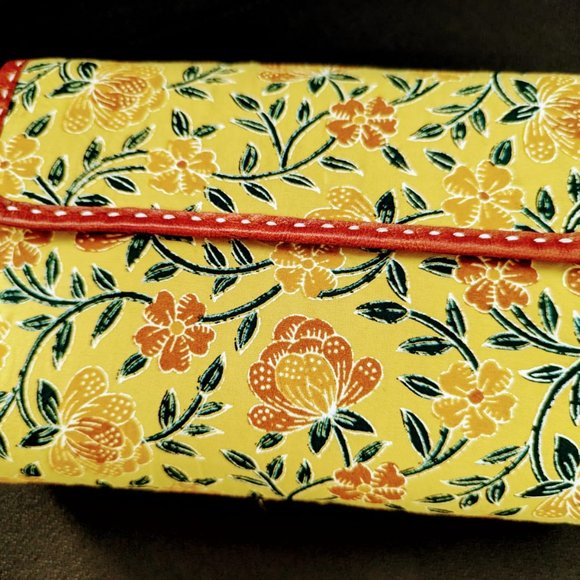 Handcrafted leather and cotton shoulder bag, vintage and summery! NEW item - Picture 4 of 4